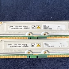Samsung PC800-40 RDRAM RIMM 512MB Kit (2x256MB) 184-Pin Heat Spreader picture