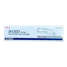 OKI 42102901 Genuine Black Toner Cartridge for B4300 & B4350 Laser Printers picture