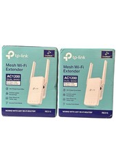 TP-Link AC1200 Dual Band Mesh WiFi Extender - Wi-Fi Dead Zone Killer Lot Of 2 picture