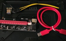 Pack of 2 --- PCI-E 1x to 16x Powered USB 3.0 GPU Riser Extender VER 009S PLUS picture