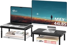 WALI Dual Monitor Riser for Desk Adjustable Laptop Riser up to 44 lbs 2pck NEW picture