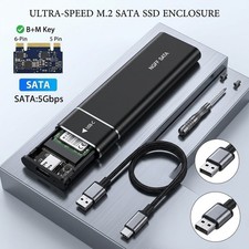 M.2 NVMe/NGFF SATA SSD to USB3.1 External SSD Reader Converter Adapter Enclosure picture