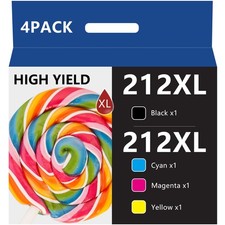 4P 212XL T212XL Ink Cartridges For Epson WorkForce WF-2830 WF2850 XP4100 printer picture
