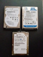 Lot of 3 Hitachi Seagate Western Digital 2.5 Inch SATA HDDs picture