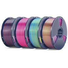High Toughness Silk PLA Filament - 1.75mm, Vibrant Quadruple Color Set picture
