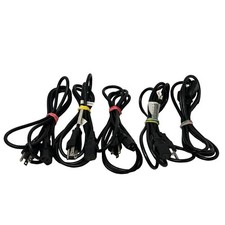 Lot of 5 King-Cord KC-003 – NEMA 5-15P to IEC C13 Power Cords 10A picture