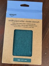 Amazon Kindle Paperwhite Colorsoft Fabric Cover Jade Fits 12th Generation picture