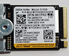 Dell Micron 512GB NVMe M.2 2400A SSD Solid State Drive MTFDKBK512QFM  0KCPR2 picture