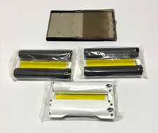 Canon SELPHY Accessory Lot: PCP-CP400 4x6 Postcard Cassette Tray + 3x Ink Ribbon picture