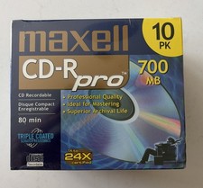 Maxell CDR Media 24x 700MB 80min CD~R Pro 700 (10~Pack) (B3-I5) picture
