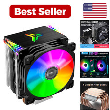 CR1400 RGB CPU Air Cooler - Black 92 Millimeters Copper Metal picture