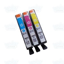 3pk Genuine HP 902XL High Yield Color Cartridges OfficeJet 6960 6968 picture
