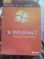 Microsoft Windows 7 Home Premium Upgrade _ Family Pack 3 PCs _ For 32 & 64 Bit picture