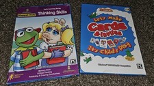 Vintage Kids Educational PC CD-ROM Lot Muppet Kids Thinking Skills + Cards picture