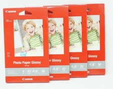 Lot of 4 CANON Photo Paper GLOSSY 4