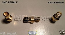1 x Gold Plated SMC female jack to SMA female jack RF coaxial adapter connector picture