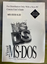 Microsoft MS-DOS 6.22 OEM Sealed User Guide COA 3.5 Vintage Software picture