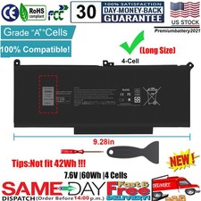 ✅F3YGT Battery for Dell Latitude 12 13 14 Series E7280 E7290 E7380 E7390 E7480 picture