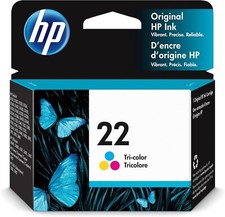 GENUINE HP 22 Tri-color Ink Cartridge for Fax 1250 3180 Series C9352AN picture