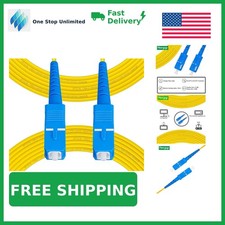 Fibergaga SC to SC OS2 Fiber Optic Cable, 10M/33ft picture
