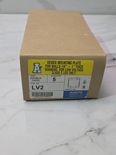 5-Pack Arlington Black LV2 Double Gang 1