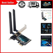 FENVI AX3000 WiFi 6 PCIe Card WiFi6 AX200 Desktop PCI-E Wireless Adapter , Bl... picture
