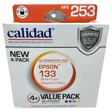 Calidad 253 VP2 Ink Cartridges 4 Pack For Epson 133 Black Cyan Magenta Yellow picture