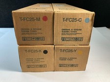 LOT OF 4 GENUINE TOSHIBA T-FC25-K/T-FC25-C/T-FC25-Y/T-FC25-M (E-STUDIO 2040C) picture
