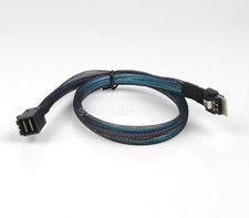 Slim Line SAS 4.0 SFF-8654 4i 38pin to HD Mini SAS 4i SFF-8643 36pin Cable 0.5M picture