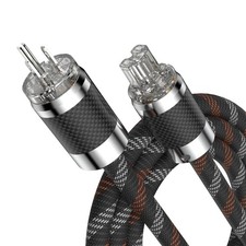 Audiocrast HiFi Power Cord 6.6FT/2M 125V 15A IEC320 C15 Connector US Plug picture