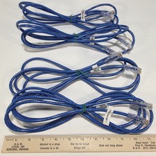 Lot of 4 Panduit UTPSP8BUY Cat6 Ethernet Patch Cables 8ft Blue RJ45 TX6 Plus picture