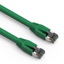 10 Pack of 25Ft CAT8 S/FTP Ethernet Network Cable Green 24AWG picture