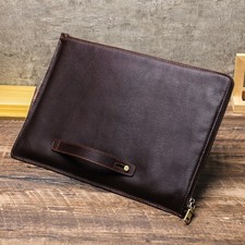Genuine Leather Laptop Zip Sleeve for 13.3