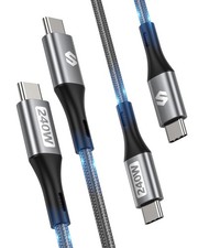 Silkland 240W USB C to C Cable, Type C Fast Charging Cable 10FT, black picture