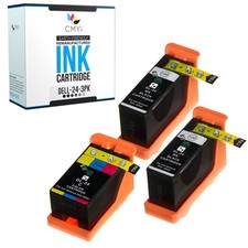 3PK Compatible CMYi Series 24 Ink Cartridges fits Dell V715w, V715w All-In-One picture