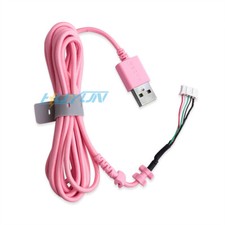 Pink-Colored USB Cable for Razer Lancehead Tournament Edition Wired Gaming Mouse picture