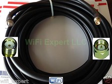 TIMES MICROWAVE® 10-50 Ft LMR400 Antenna Jumper Coax Cable SMA M/F RF Connector picture