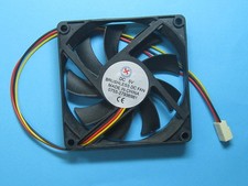 2 pcs Brushless DC Cooling Fan 5V 8015S 9 Blades 80x80x15mm 3pin Sleeve Bearing picture