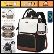 Stylish Laptop Backpack for Women, Work & Travel Bag with USB Charger & Cup Hold picture
