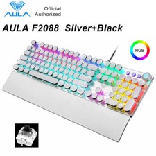 AUAL F2088 Mechanical Keyboard 108 Keys Black Switch USB Wired for Games/Office picture
