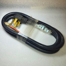 Heavy Duty 4-Prong 30 Amp Dryer Power Cord 4x10AWG SRDT 300V 60C Black picture