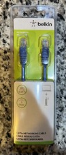 Belkin Cat5e Networking Cable 2M 6.6ft Blue Ethernet Cable 1 Gbps New   picture