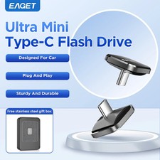 EAGET Mini Car Type-C USB 2.0 Flash Drive 8GB/16GB/32GB/64GB U8C Plug&Play USB2. picture