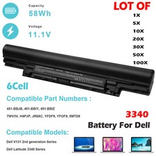 🧡LOT Battery For Dell Latitude 3340 3350 YFDF9 5MTD8 JR6XC 11.1V 5200mAh 6Cell  picture