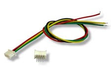 1.25mm 4Pin Male Female Connector 15cm Wire Receiver Computer LED Strip Fans 5pc picture