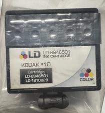 KODAK #10 INK CARTRIDGE: LD-8946501 & LD-1810829 Sealed Bag 5 Colors picture