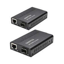 10G Mini Media Coverter, 10 Gigabit Fiber to 10Gb Copper UTP Media Converter,... picture