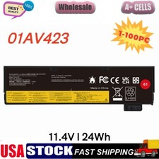 ✅LOT 1-100x 01AV423 Battery For Lenovo Thinkpad T470 T480 T570 T580 P51s 24wh picture
