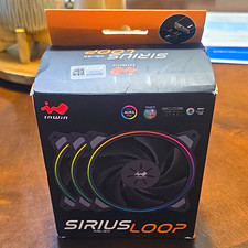 InWin Sirius Loop ASL120 120mm ARGB PWM 4-Pin Case Fan 3-Pack w/ Controller picture