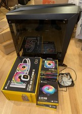 Corsair LL120 RGB White Case Fans (x6) + Commander Pro + RGB Hubs BUNDLE picture